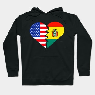 Bolivia T-Shirt Spanish Teacher USA Flag Heart Hoodie